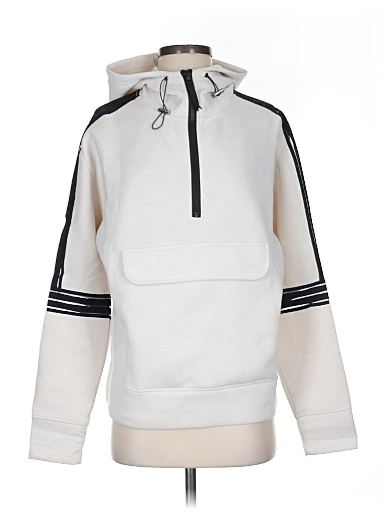 Pre-owned Betsey Johnson Pullover Hoodie In White