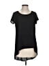 Decree 100% Polyester Black Short Sleeve Top Size S - photo 1
