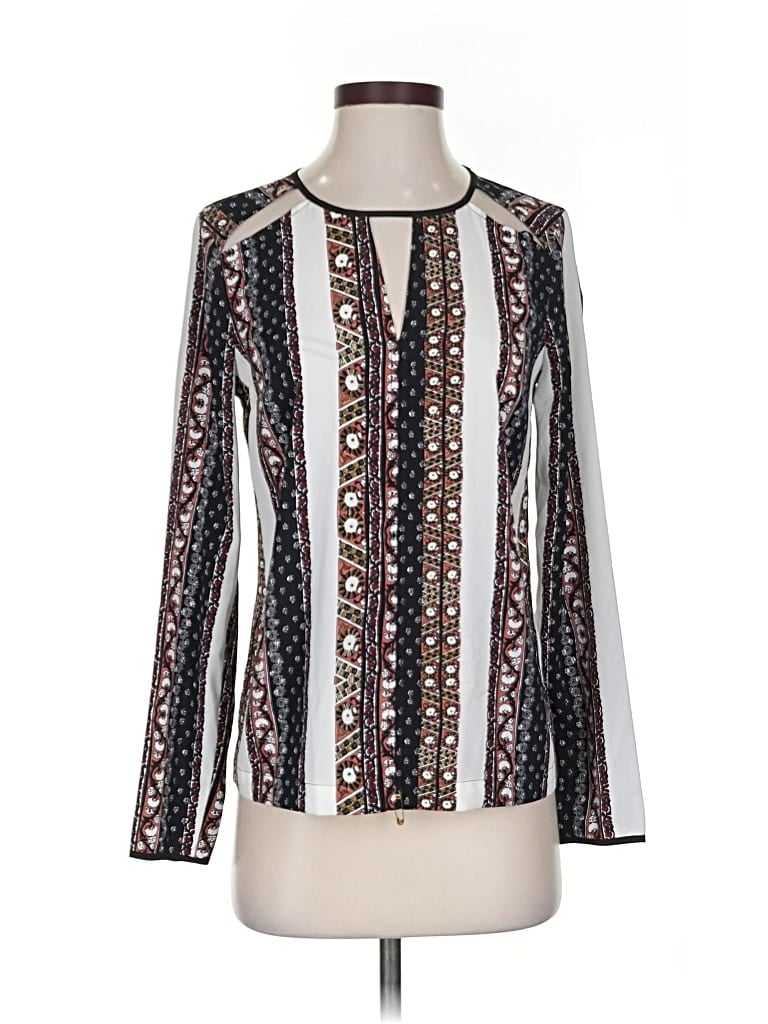 Pre-owned 1.state Long Sleeve Henley Shirt In White