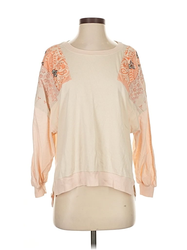 Pre-owned We The Free Pullover Sweater In White