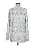 Tahari Silver Long Sleeve Blouse Size M - photo 2