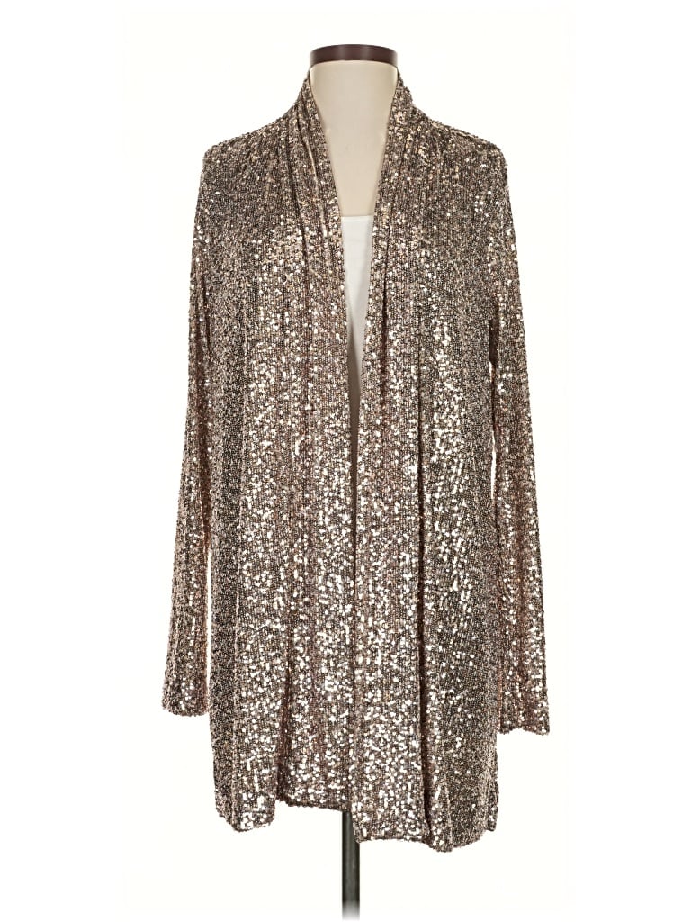 Karen Kane Cardigan Sweater In Brown