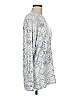 Tahari Silver Long Sleeve Blouse Size M - photo 4