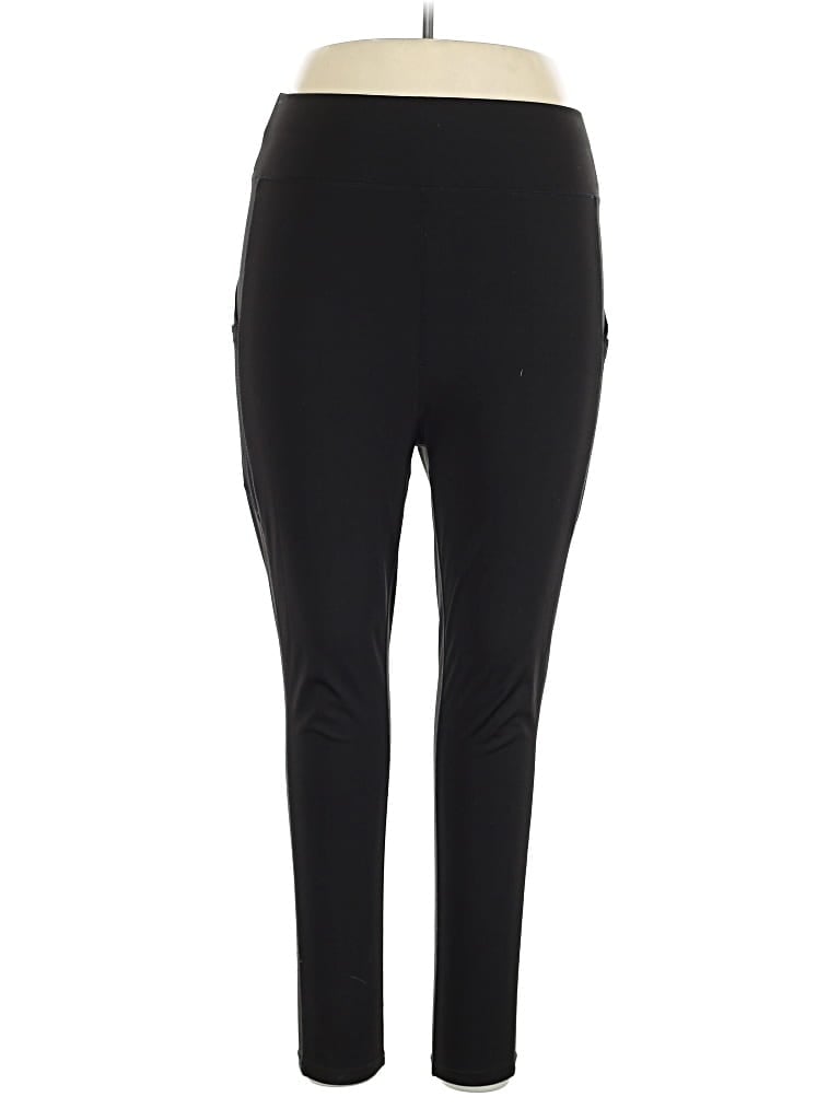 Pre-owned Pop Fit Active Pants In Black