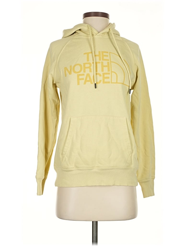 Pre-owned The North Face Pullover Hoodie In Yellow
