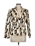 Chico's Animal Print Ivory Blazer Size Med (1) - photo 1