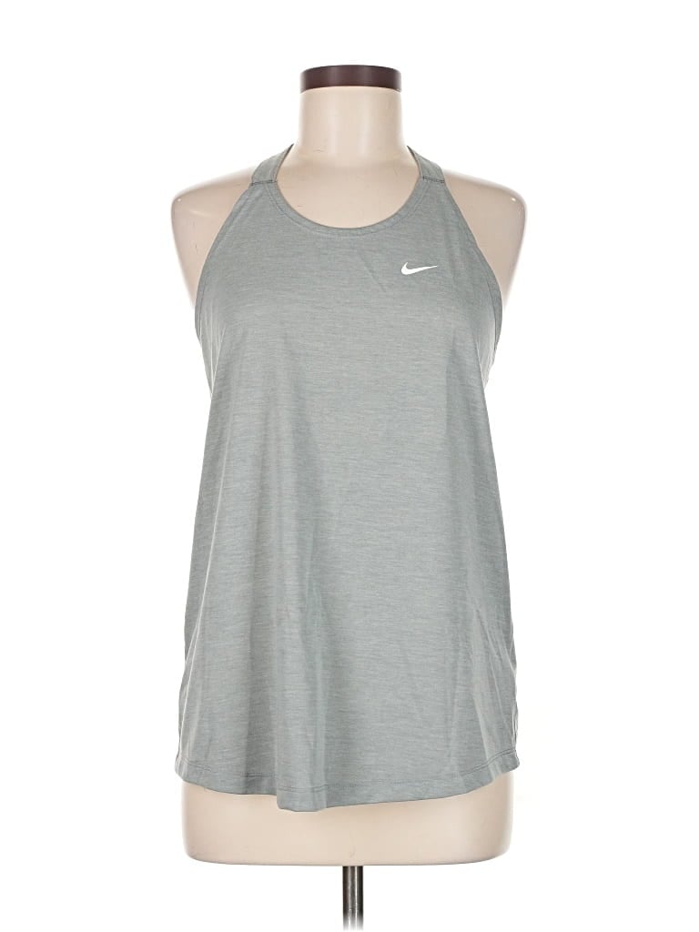 Pre-owned Nike Active Tank Top In Silver