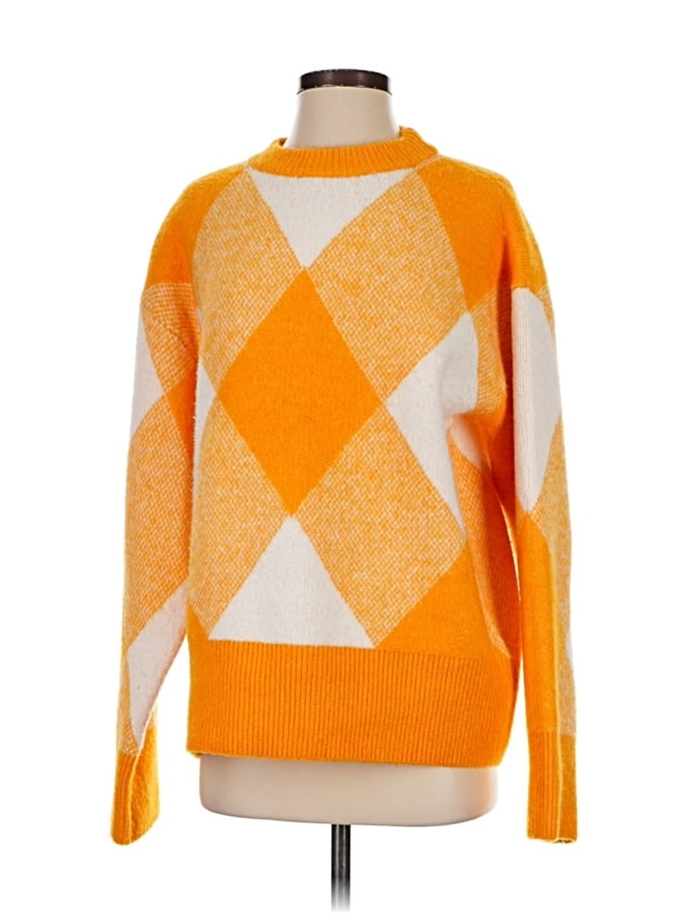 Pre-owned Zara Pullover Sweater In Orange