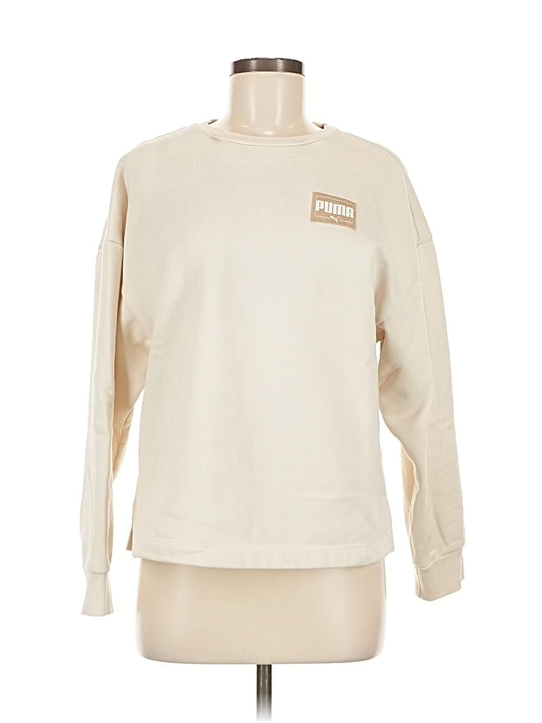 Pre-owned Puma Sweatshirt In White