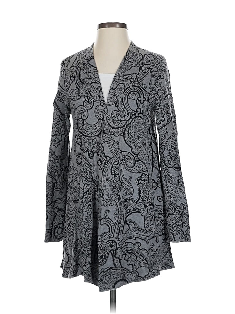 Pre-owned Jjill Cardigan Sweater In Gray