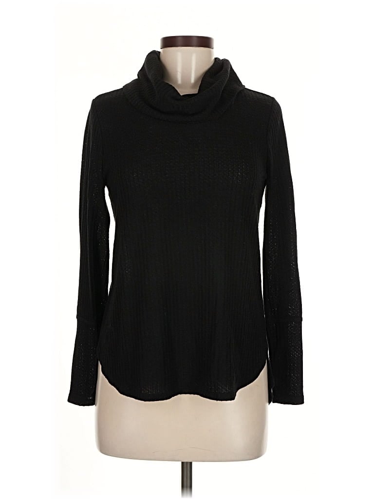 Pre-owned Olive & Oak Turtleneck Sweater In Black