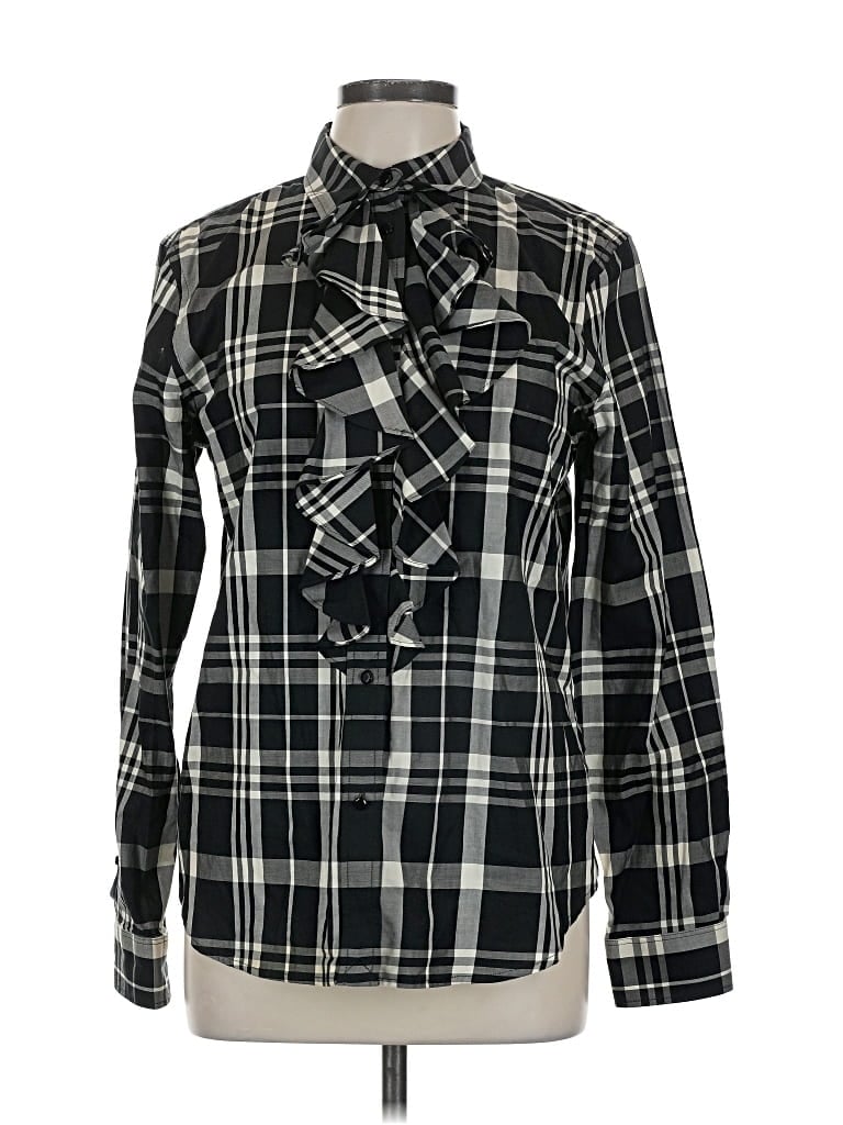 Pre-owned Polo Ralph Lauren Long Sleeve Button Down Shirt In Black