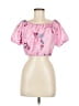 Unbranded Pink Short Sleeve Blouse Size M (estimated) - photo 1