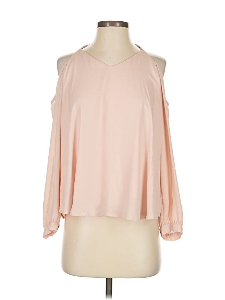 Pre-owned Aqua 3/4 Sleeve Blouse In Pink
