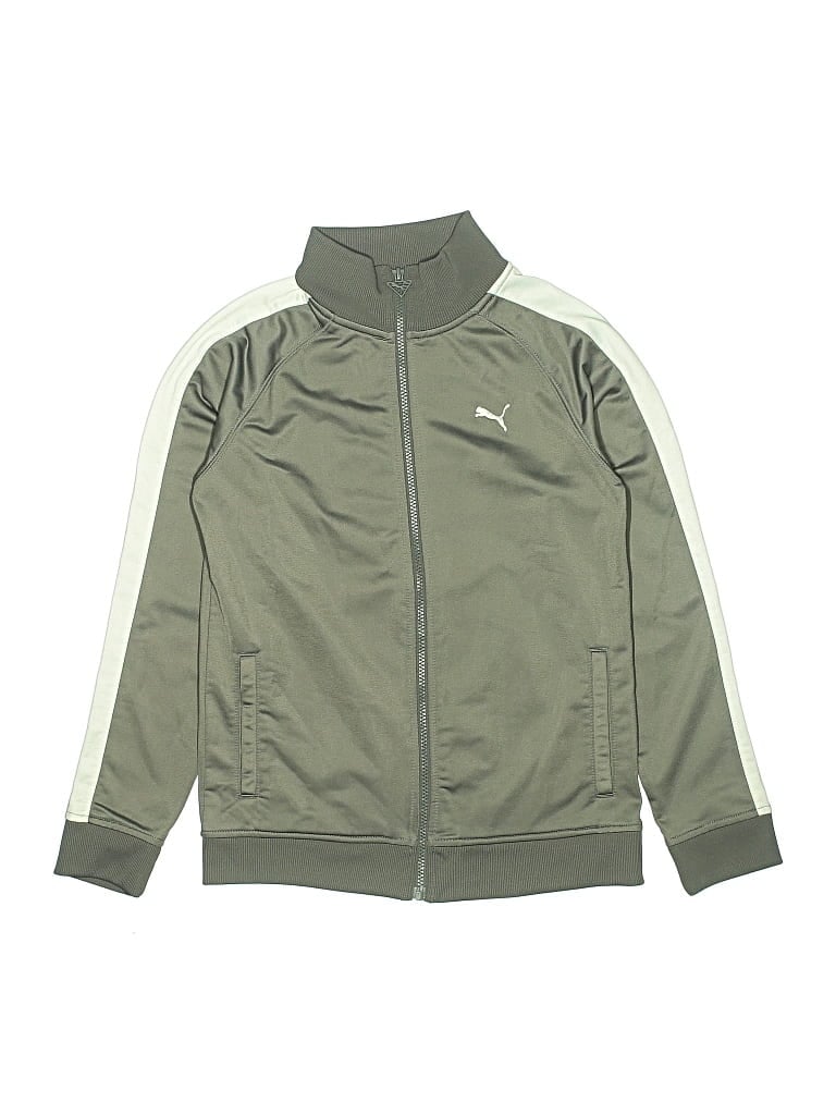 Pre-owned Puma Kids' Track Jacket In Green