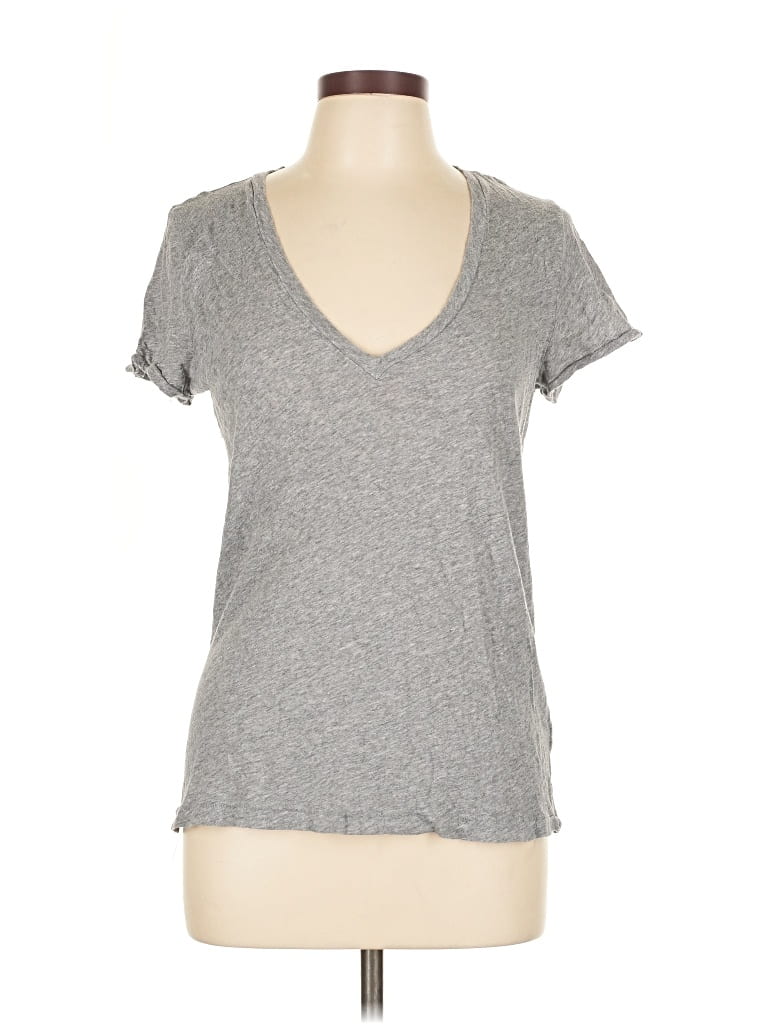 Pre-owned J.crew Factory Store Short Sleeve T-shirt In Gray