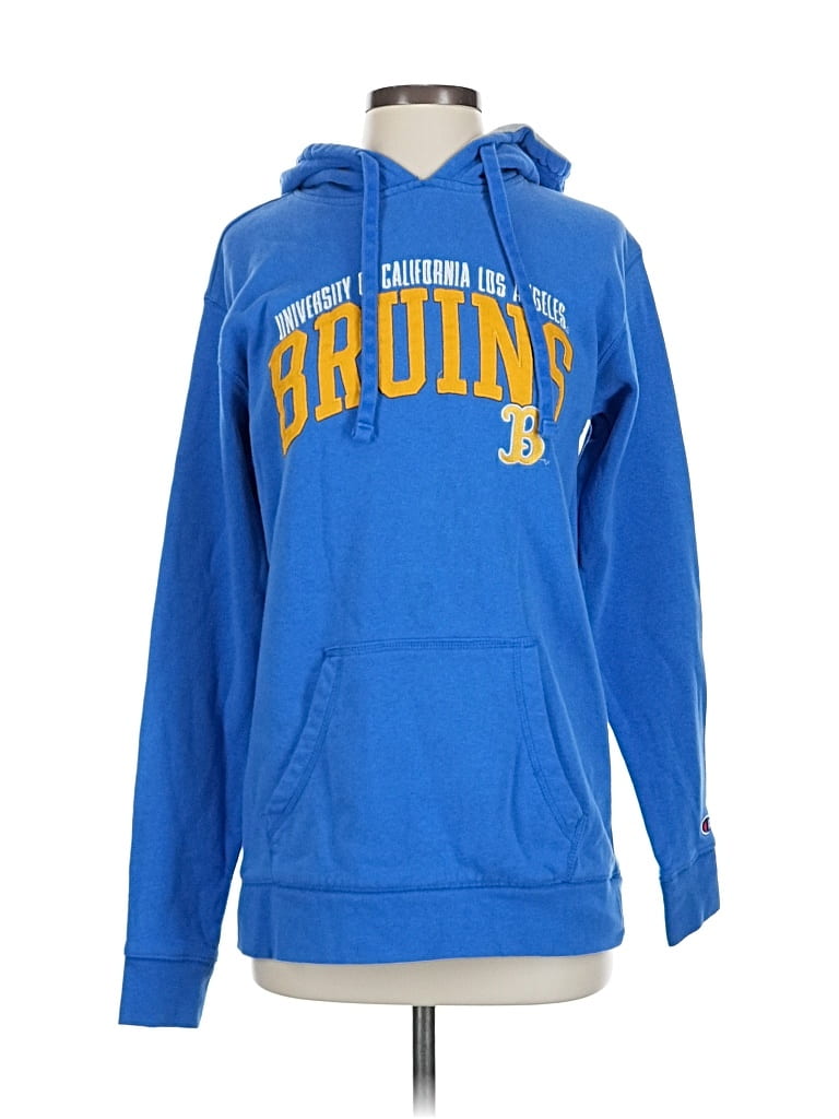 Pre-owned Champion Pullover Hoodie In Blue