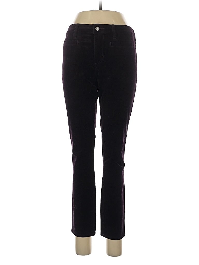 Pre-owned Lands' End Casual Pants In Burgundy