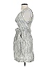 Whit Stripes Silver Cocktail Dress Size 4 - photo 5