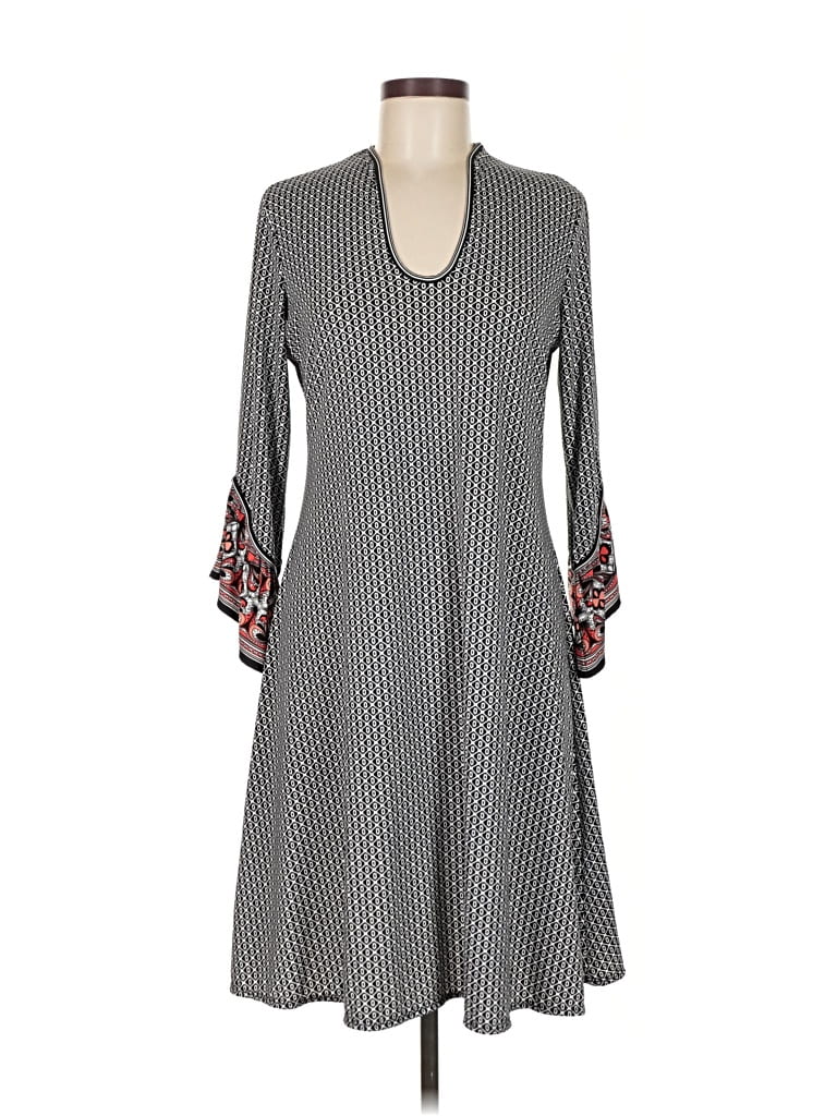 Pre-owned Max Studio Casual Dress In Gray