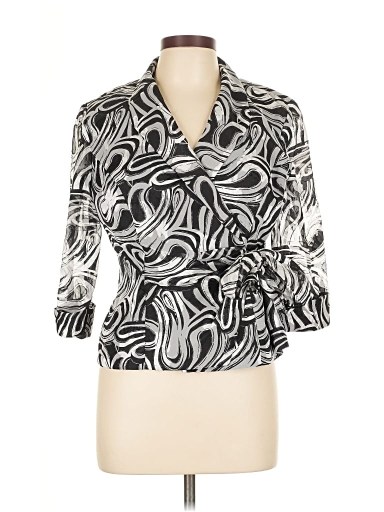 Pre-owned Alex Evenings Jacket In Silver