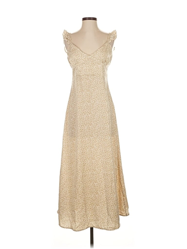 Pre-owned Hyfve Casual Dress In Brown