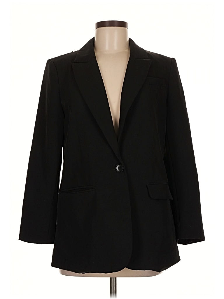 Pre-owned Vince Camuto Blazer Jacket In Black