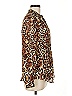 Coldwater Creek Animal Print Brown Long Sleeve Blouse Size M - photo 4