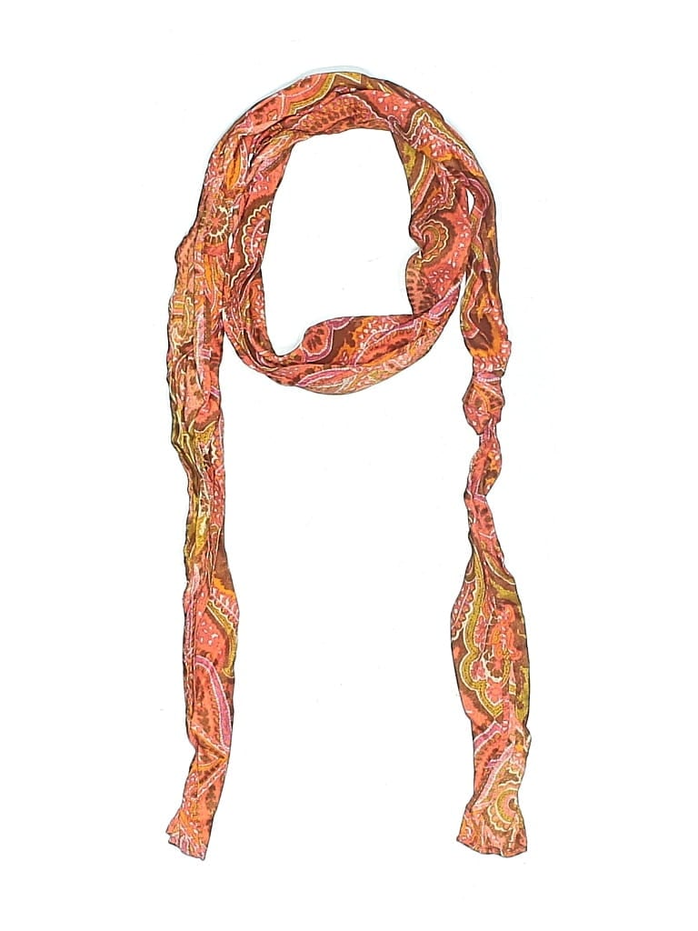 Pre-owned Unbranded Scarf In Orange