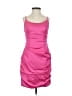 STACEES Solid Pink Cocktail Dress Size 4 - photo 1
