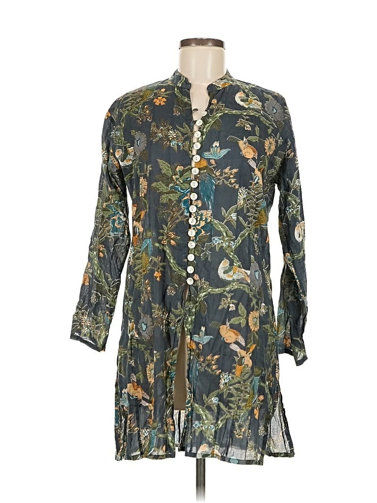 Pre-owned Dolma Kimono In Green
