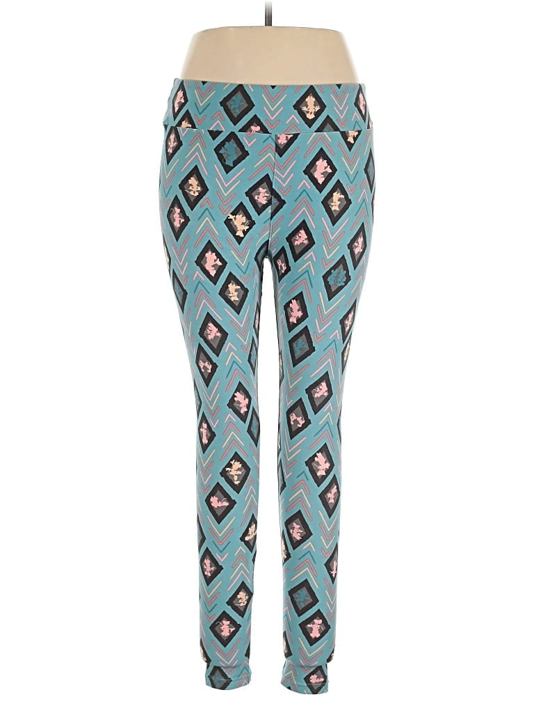 Pre-owned Lularoe Leggings In Blue