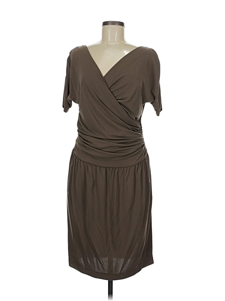 Pre-owned St John Cocktail Dress In Brown