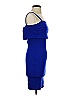 Soprano Solid Blue Cocktail Dress Size XS - photo 4