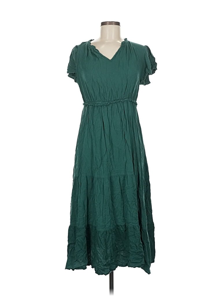 Pre-owned Shein Casual Dress In Green