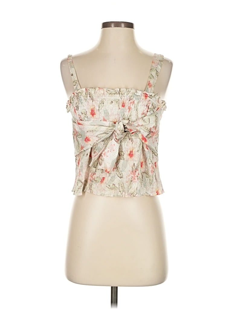 Pre-owned Rebecca Taylor Sleeveless Blouse In White