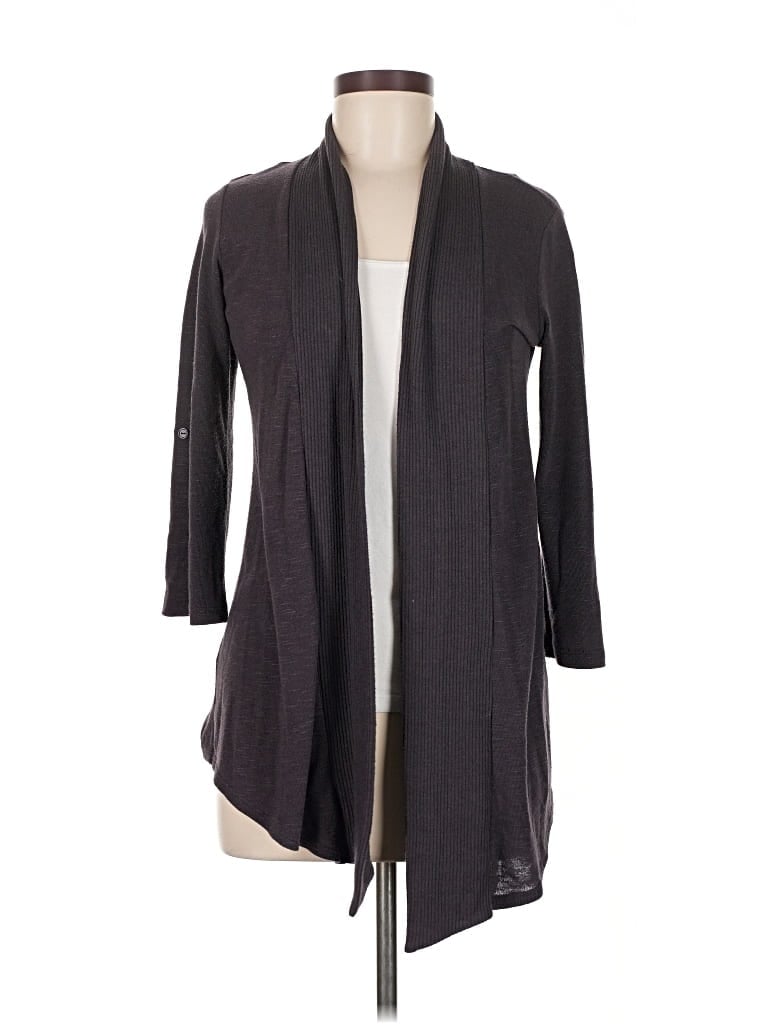 Pre-owned Bobeau Cardigan Sweater In Gray