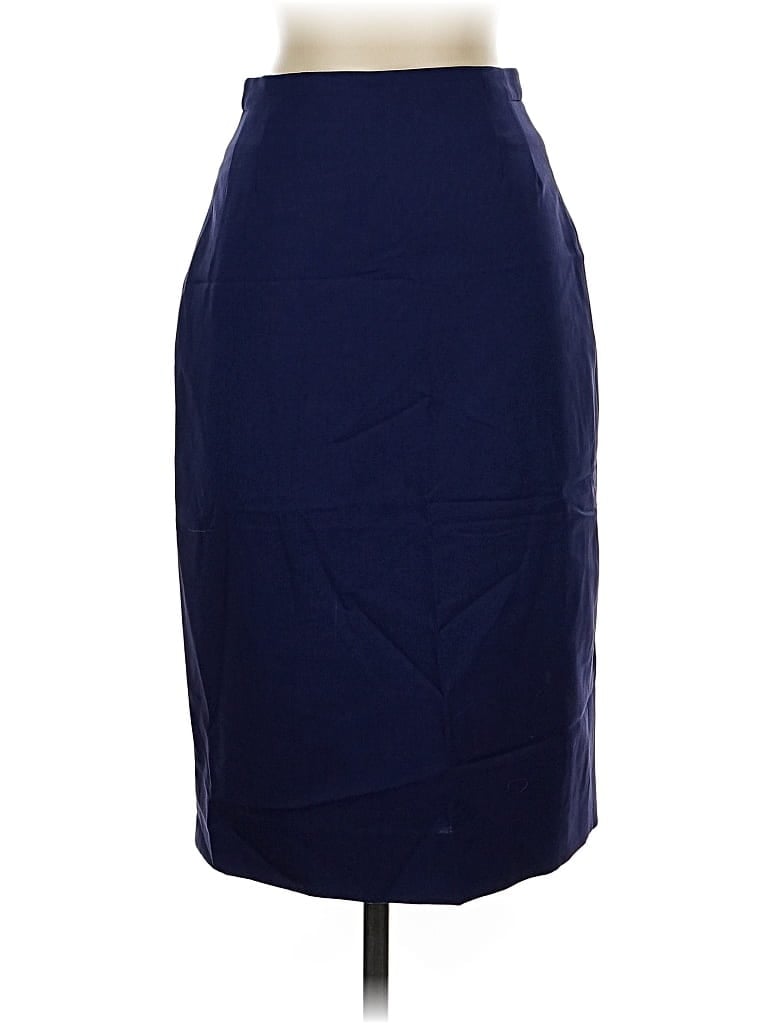 Pre-owned Mm. Lafleur Wool Skirt In Blue