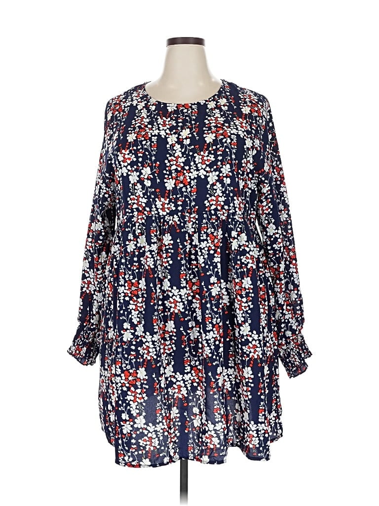 Pre-owned Dokotoo Casual Dress In Blue
