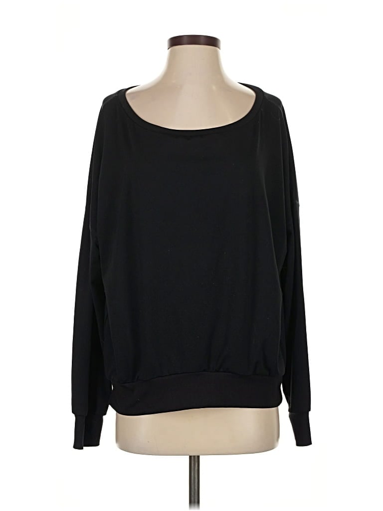 Pre-owned Fabletics Long Sleeve T-shirt In Black