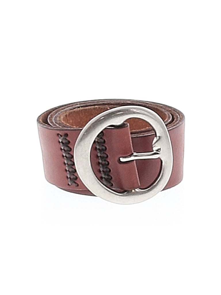 Pre-owned Fossil Leather Belt In Brown