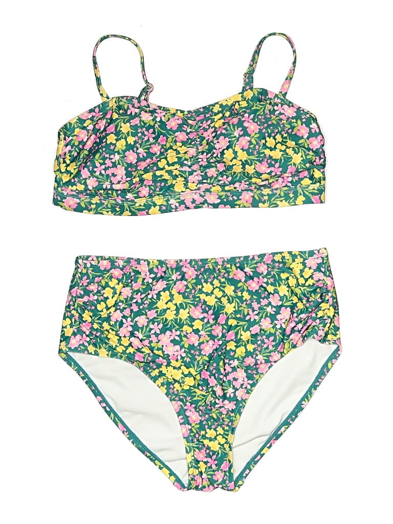 Pre-owned Kona Sol Two Piece Swimsuit In Green