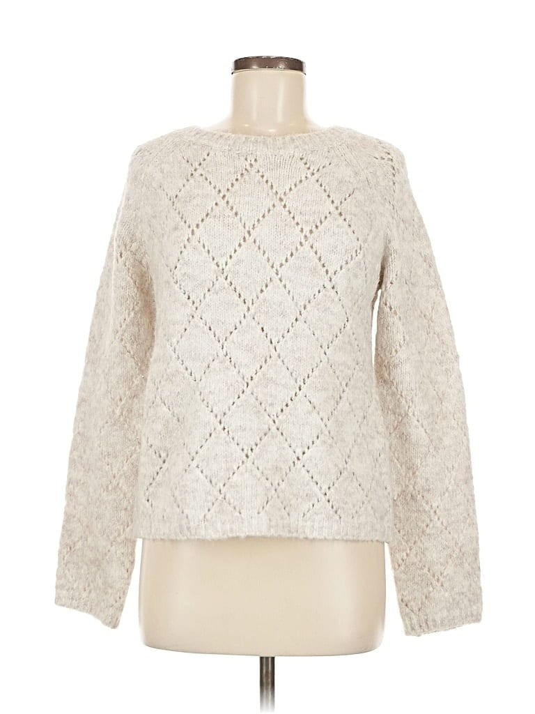 Pre-owned Sage The Label Pullover Sweater In White