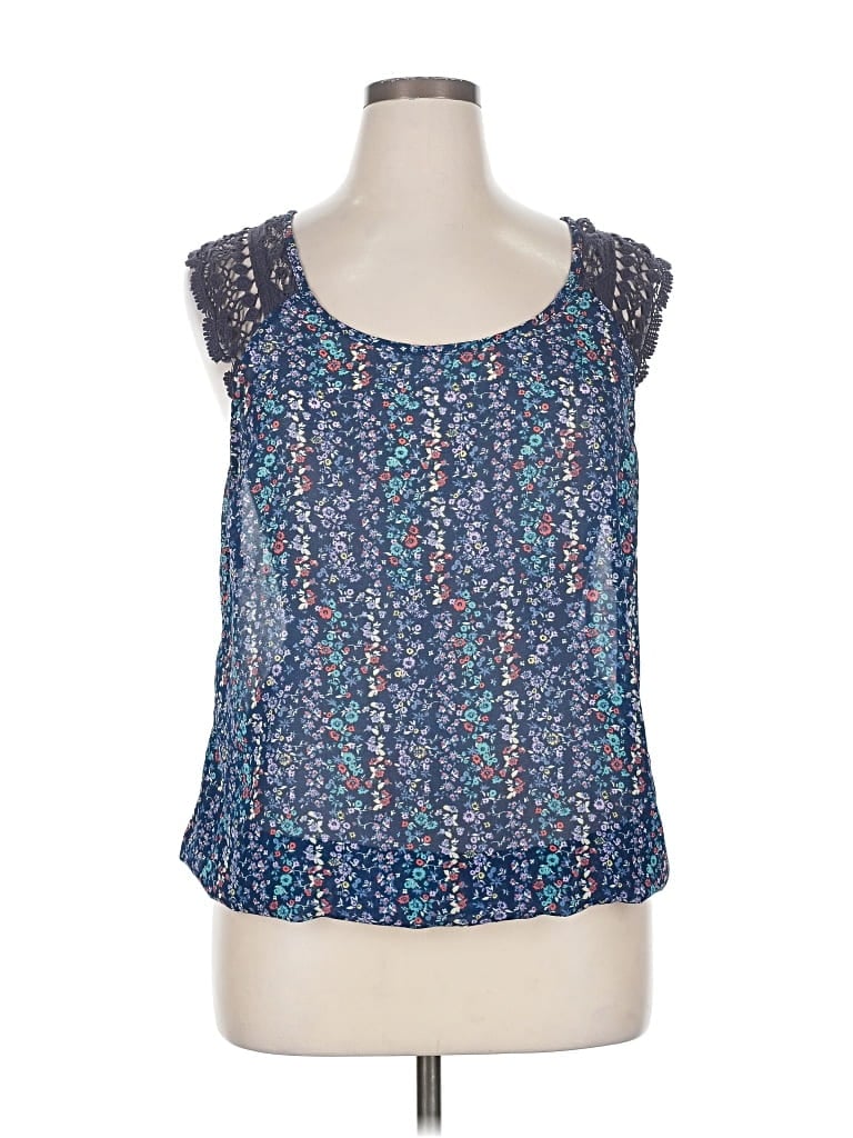Pre-owned Eyeshadow Sleeveless Blouse In Blue
