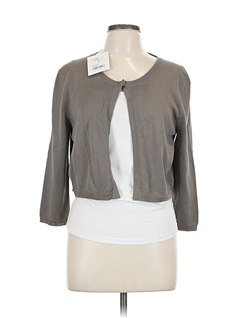 Pre-owned Peserico Cardigan Sweater In Gray