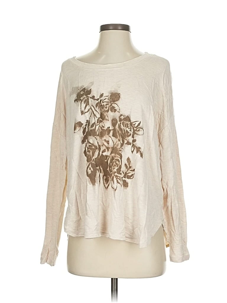 Pre-owned Cabi Long Sleeve T-shirt In White