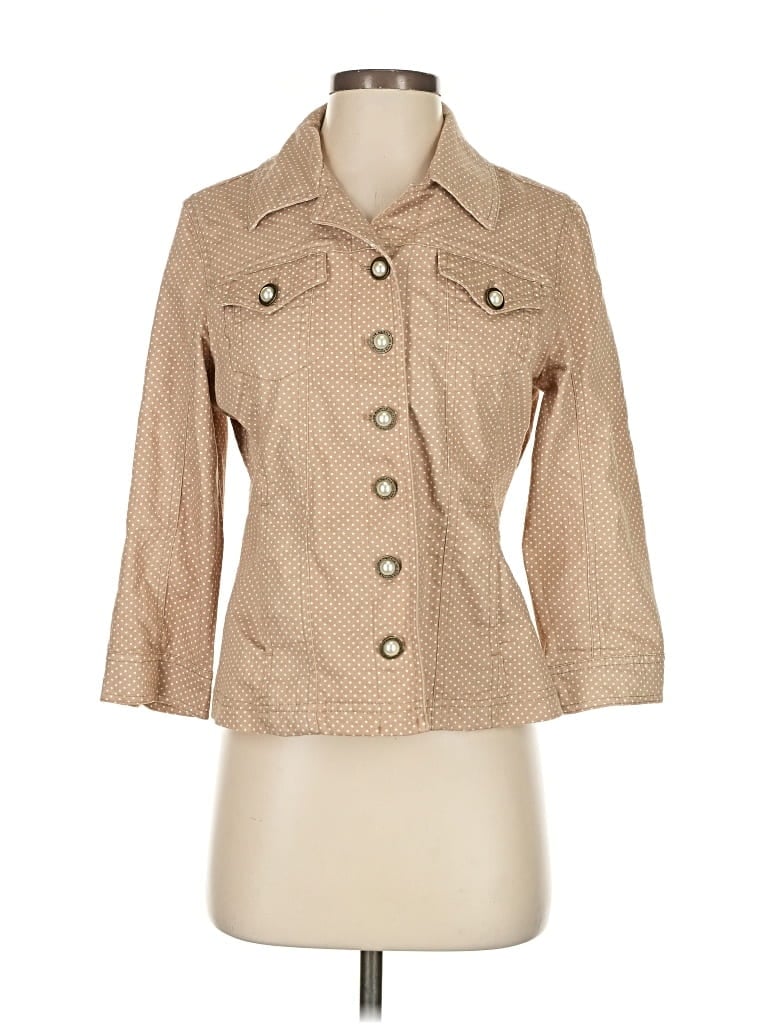 Pre-owned Live A Little Jacket In Brown