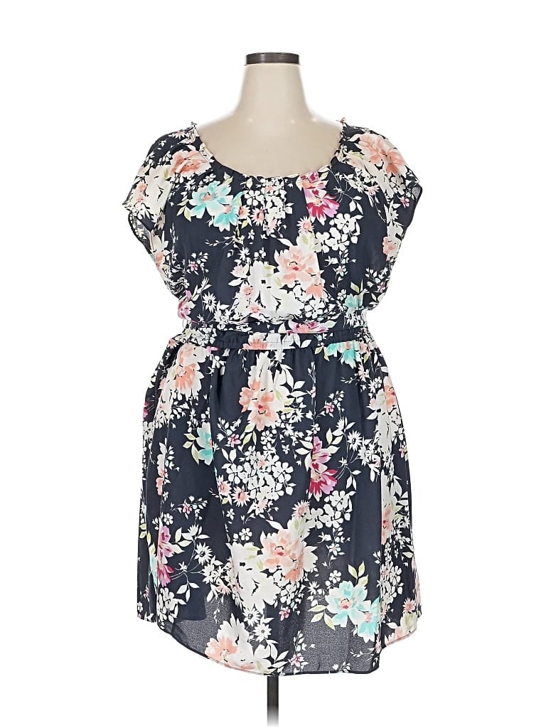 Pre-owned Lc Lauren Conrad Casual Dress In Blue