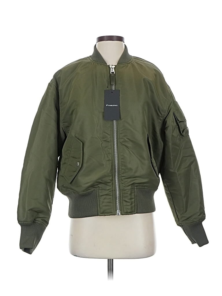 Pre-owned Fabletics Jacket In Green