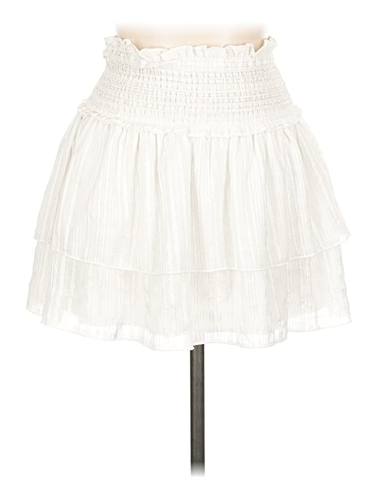 Pre-owned Katie J Nyc Casual Skirt In White